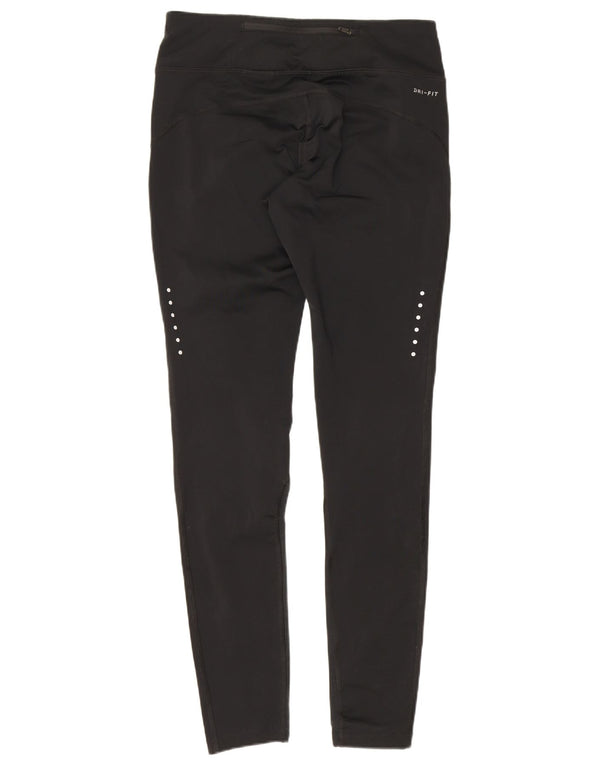 Nike Damen Dri Fit Leggings UK 10 Small Schwarz