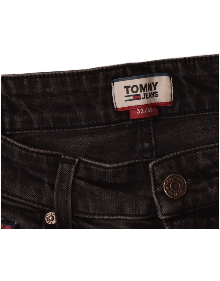 Tommy Hilfiger Herren Slim Jeans W32 L30 Graue Baumwolle