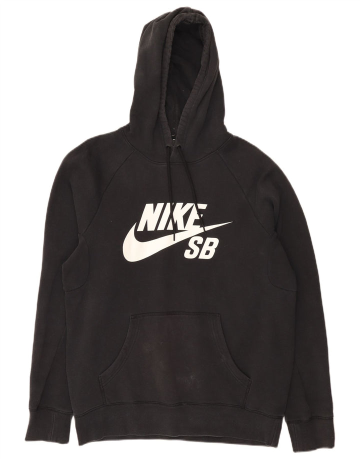 Nike Herren-Kapuzenpullover mit Grafik, Größe S, Schwarz, Baumwolle