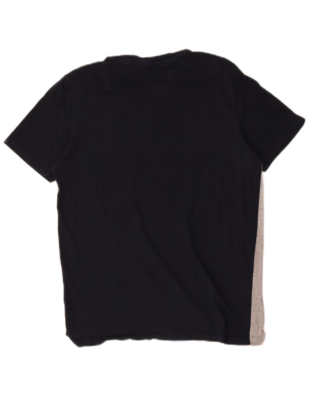 Jack & Jones Herren-T-Shirt-Oberteil aus mittelblauer Colourblock-Baumwolle