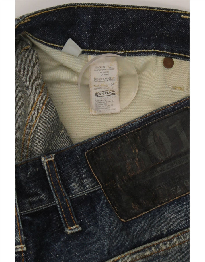 G-Star Herren Jeansshorts W34 Große blaue Baumwolle