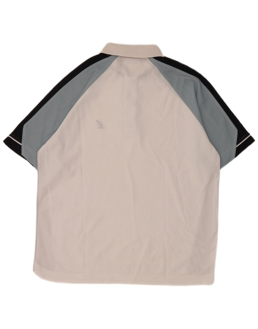 AUSTRALIAN L'ALPINA Herren-Poloshirt, groß, weißes Farbblock-Polyester