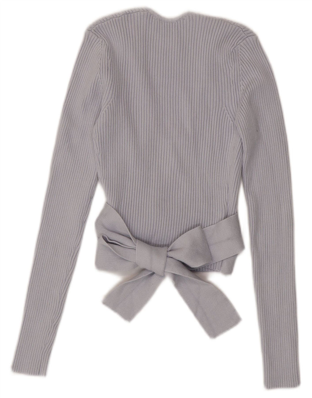 Zara Damen Crop Wrap Cardigan Top UK 8 Small Blau
