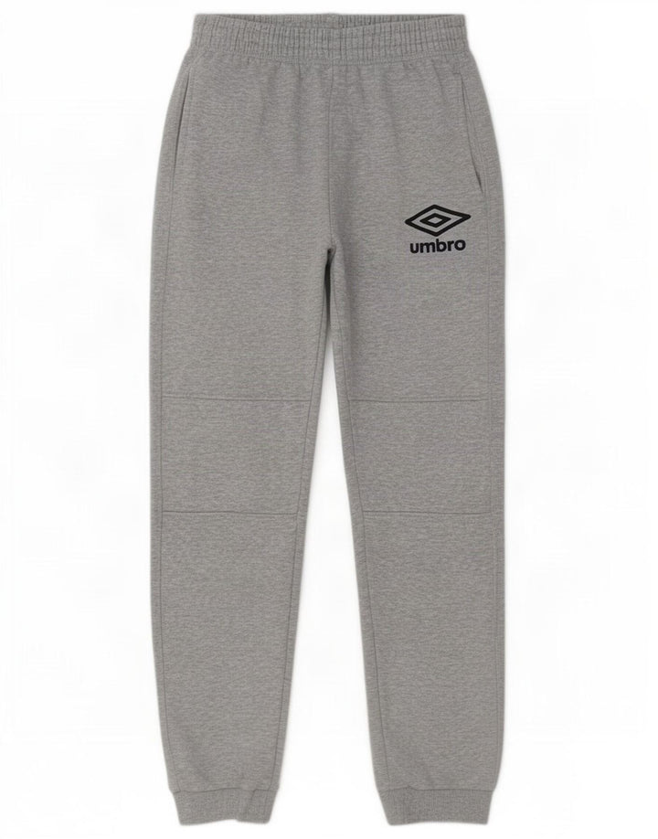 Umbro Herren-Trainingshose, Jogginghose, mittelgrau gefleckte Baumwolle