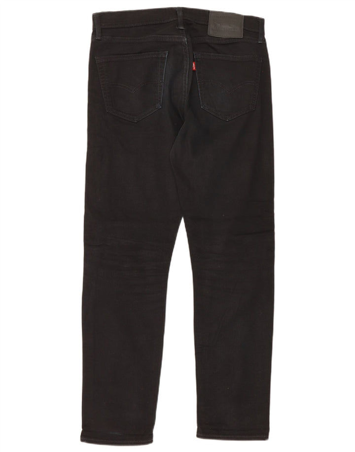 Levi's Herren 508 Regular Tapered Jeans W30 L30 schwarze Baumwolle