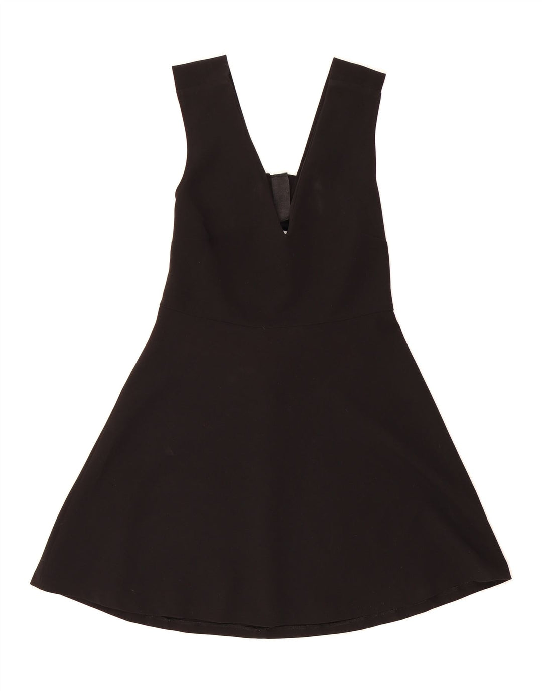 VINTAGE Womens Sleeveless A-Line Dress UK 14 Medium Black Vintage Vintage and Second-Hand Vintage from Messina Hembry 