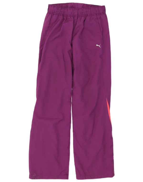 Puma Damen-Trainingshose, UK 12, Mittelviolett, Farbblock-Polyester