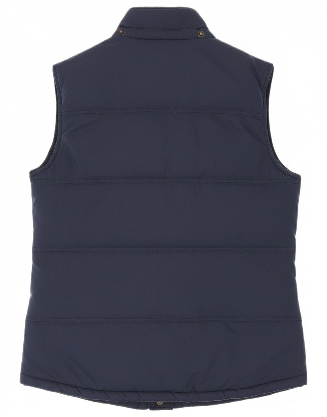 FAT FACE Womens Sleeveless Sherpa Jacket UK 10 Small  Navy Blue Polyester