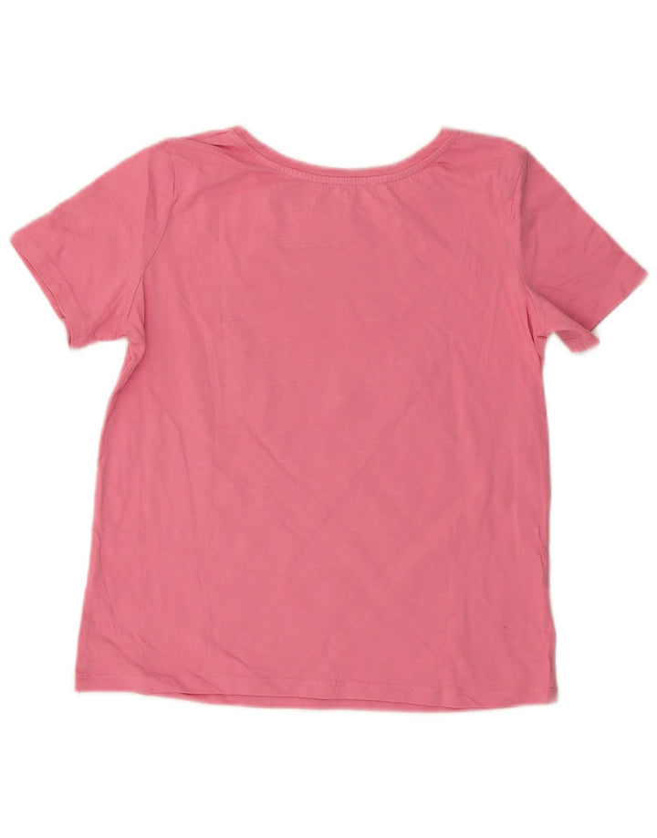 ZARA Damen Dora Crop Graphic T-Shirt Top UK 10 Small Pink
