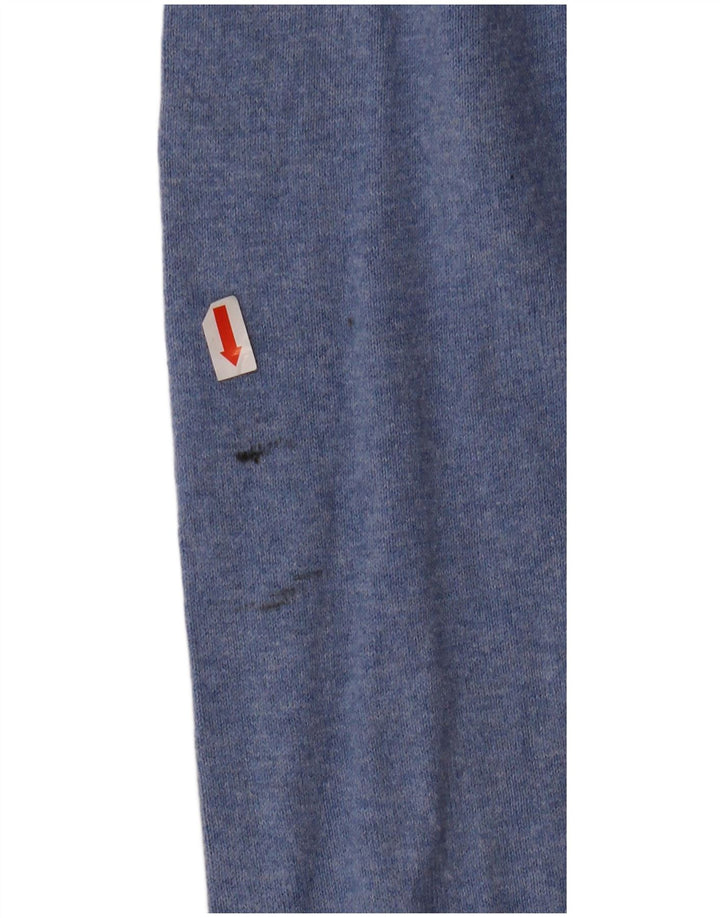 JACK WILLS Herren-Pullover mit V-Ausschnitt, XL, blaue Baumwolle