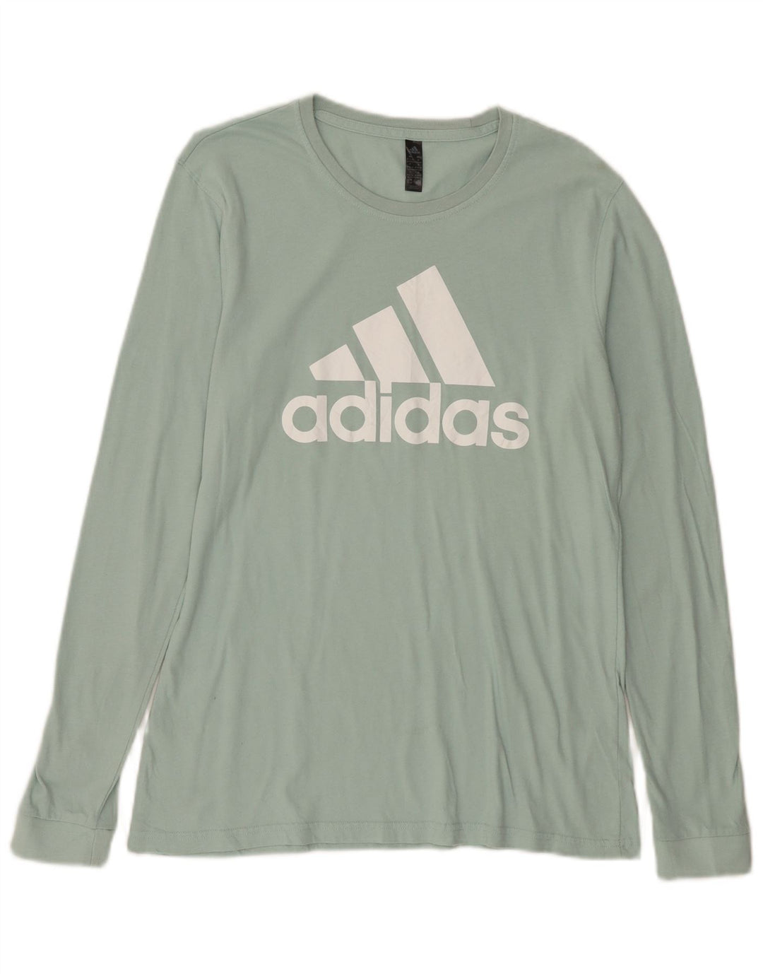 ADIDAS Damen Graphic Top Langarm UK 12/14 Mittelgrün