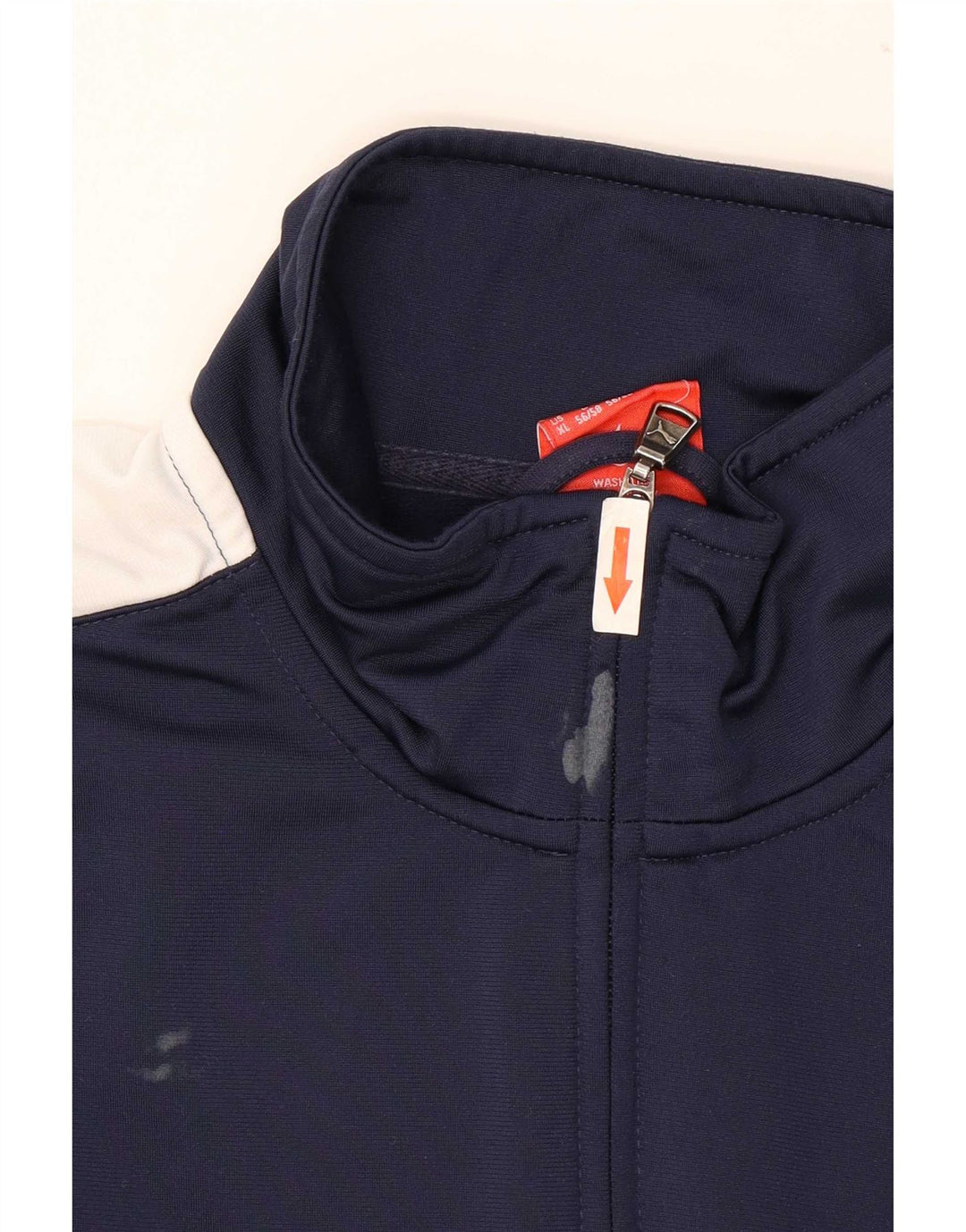 Puma Herren-Trainingsanzug-Top-Jacke XL, Marineblau, Colourblock-Polyester