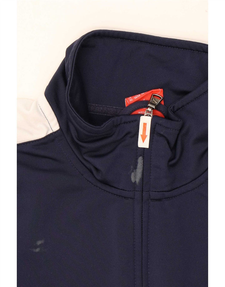 Puma Herren-Trainingsanzug-Top-Jacke XL, Marineblau, Colourblock-Polyester