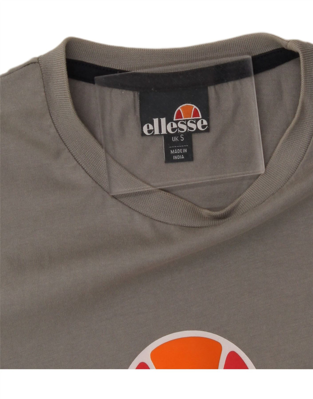 ELLESSE Mens Graphic T-Shirt Top Small Grey Striped Vintage Ellesse and Second-Hand Ellesse from Messina Hembry 