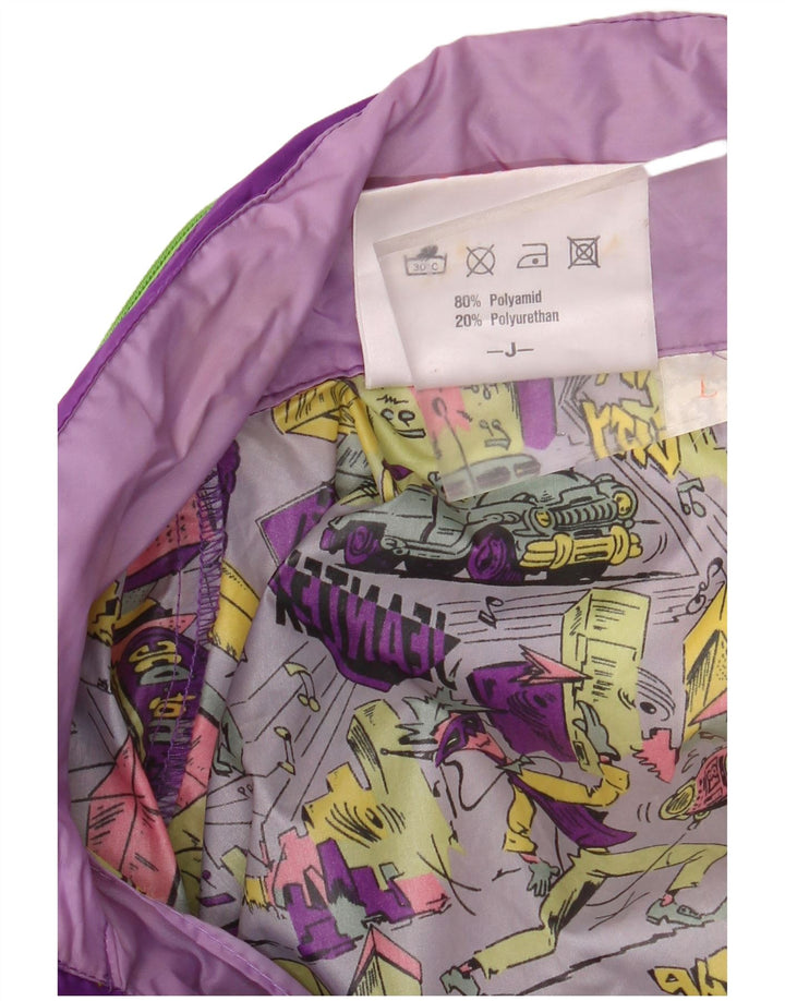 J JEANTEX Herren-Regenjacke mit lockerer Passform, UK 40, Größe L, Lila, Farbblock