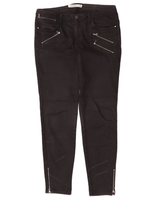 Zara Damen Skinny Jeans EU 42 Large W32 L28 Schwarz