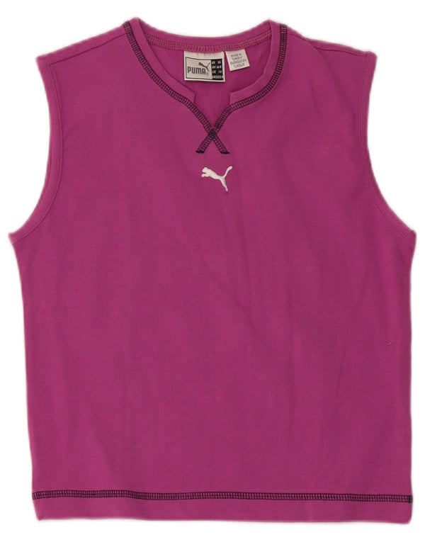 Puma Mädchen-Trägershirt, 13–14 Jahre, lila Baumwolle