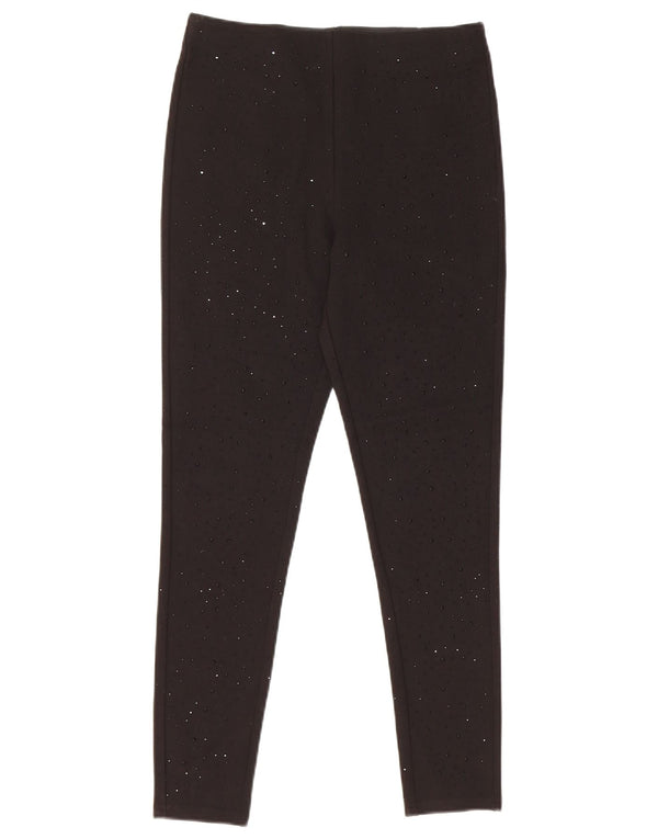 Zara Damen Leggings UK 10 Small Schwarz Viskose