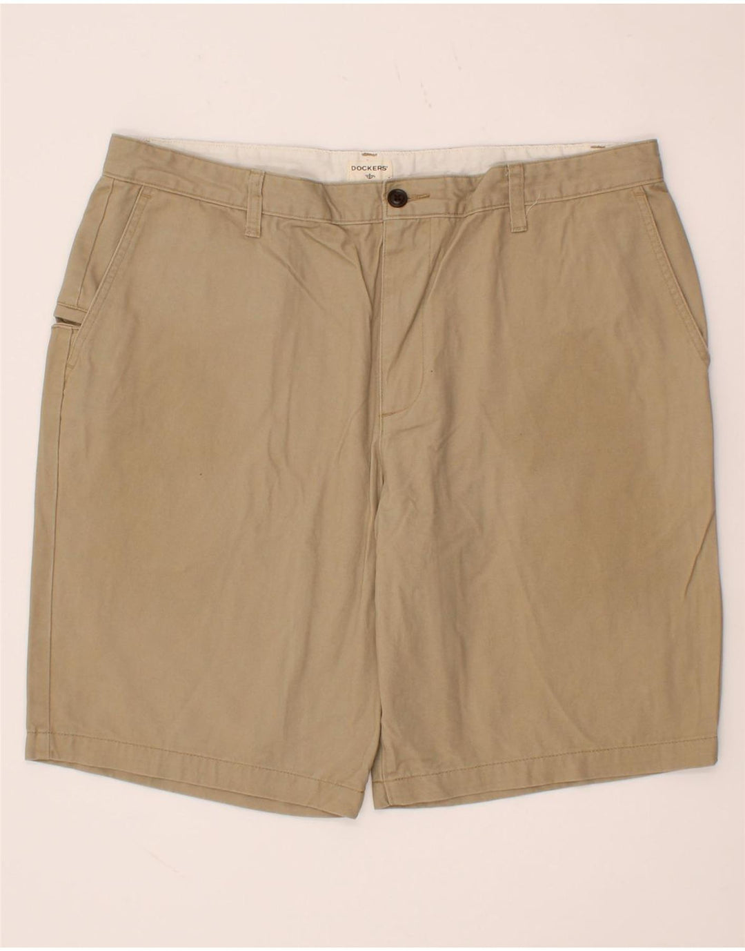 DOCKERS Mens Cargo Shorts W38 XL Beige Cotton Vintage Dockers and Second-Hand Dockers from Messina Hembry 