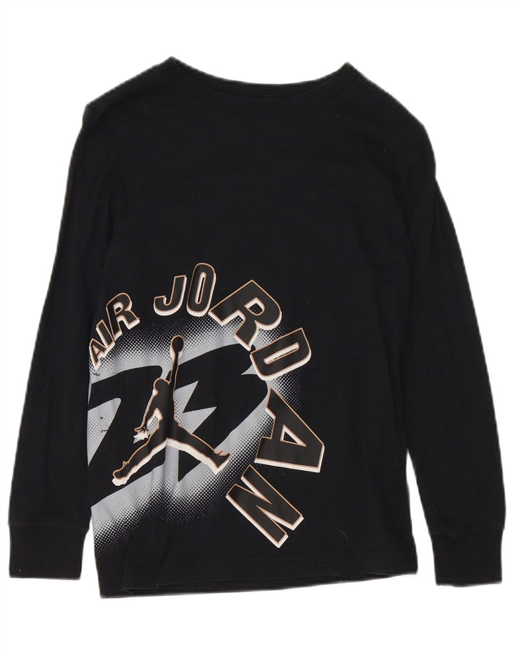 Jordan Boys Graphic Top Langarm 10–11 Jahre Mittelschwarze Baumwolle