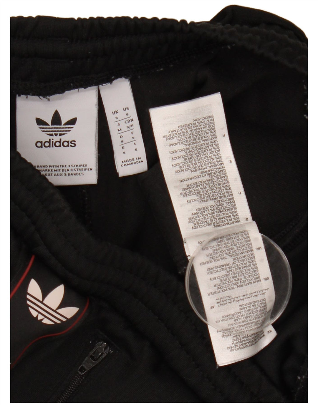 Adidas Herren-Trainingsanzug mit Grafik, Jogginghose, Größe S, Schwarz, Polyester