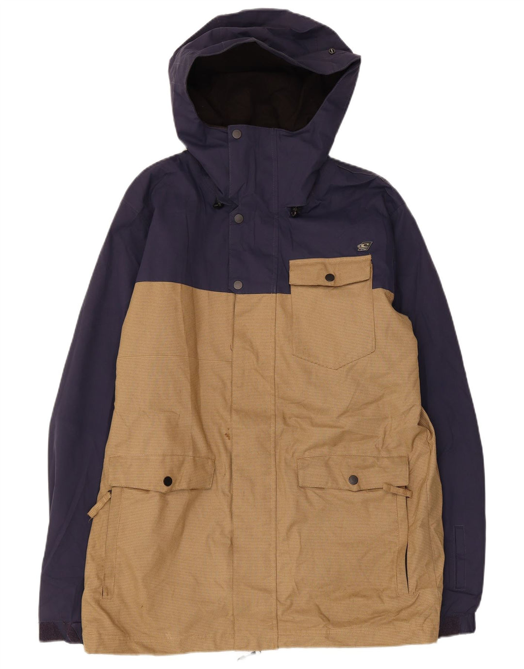 O'Neill Herren-Windbreakerjacke mit Kapuze, UK 38, mittleres Marineblau, Farbblock