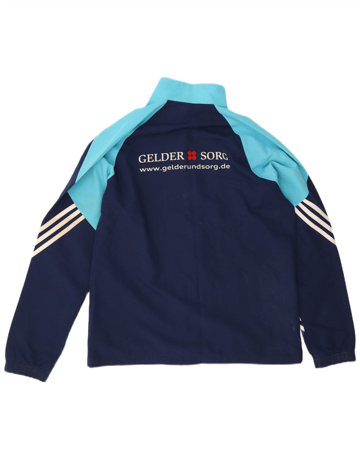 Adidas Herren-Trainingsanzug mit grafischem Oberteil, groß, Marineblau, Farbblock