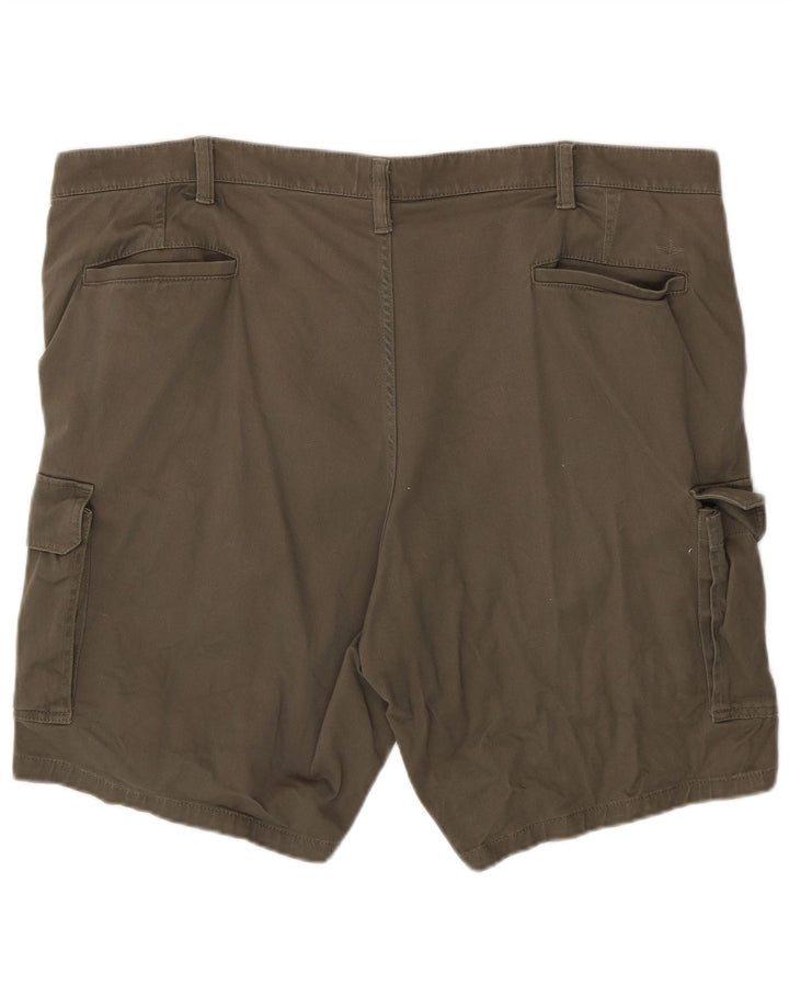 DOCKERS Mens Cargo Shorts W44 2XL Khaki Cotton