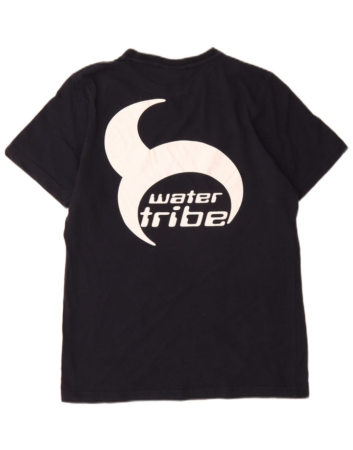 Slam Herren-Grafik-T-Shirt-Oberteil aus Baumwolle in mittlerem Marineblau