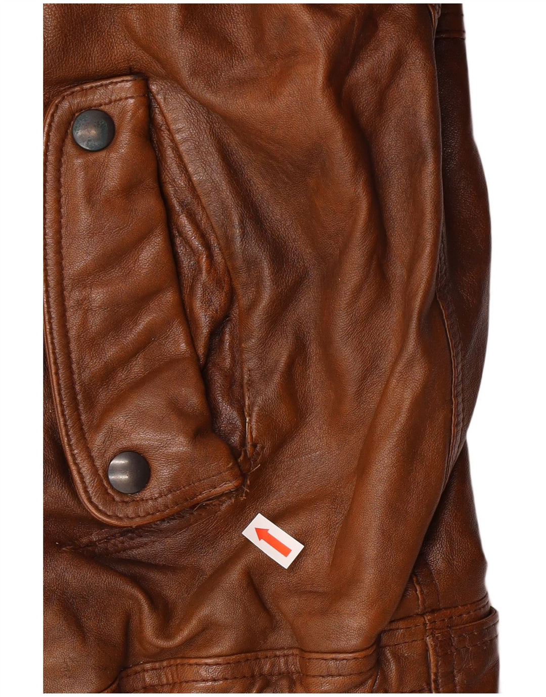 Vintage Herren Lederjacke UK 40 Großes braunes Leder