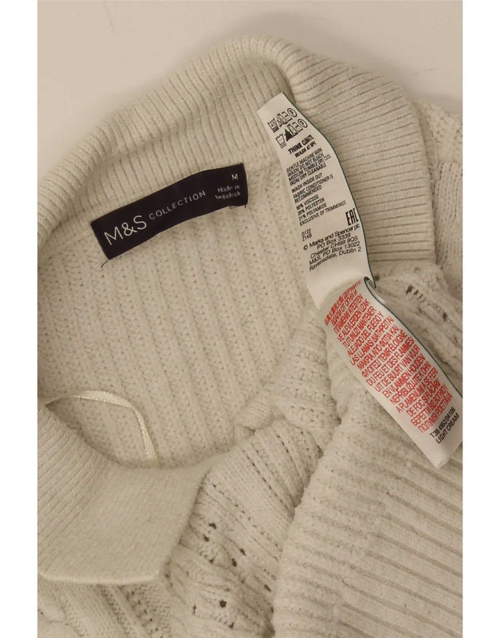 Marks & Spencer Damen-Cardigan-Pullover UK 14 Mittelbeige Viskose