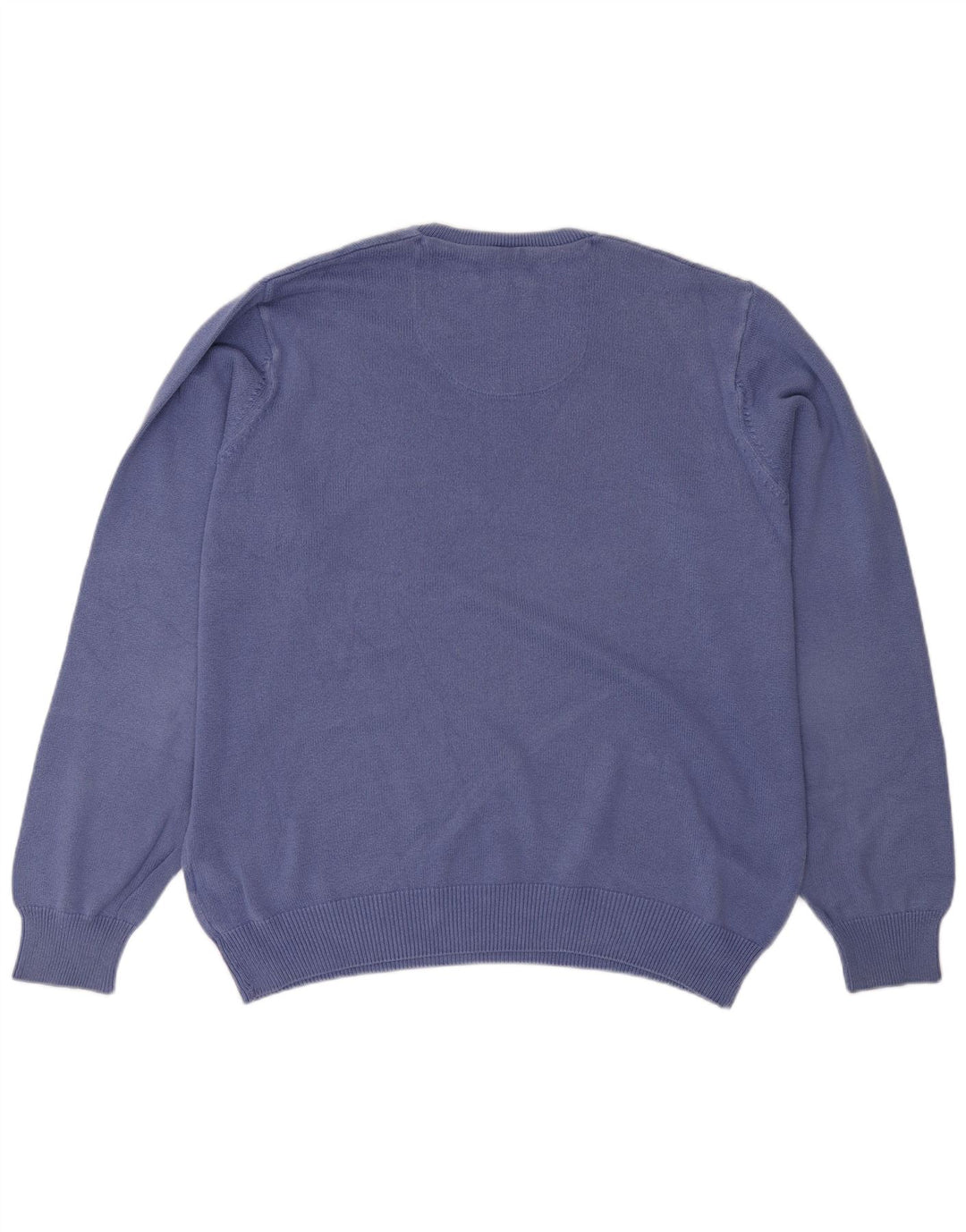 Marks & Spencer Herren Blue Harbor V-Ausschnitt Pullover Pullover Große blaue Baumwolle