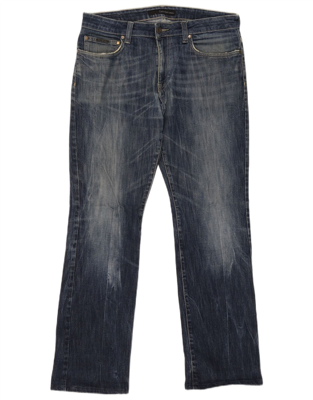Calvin Klein Herren Straight Jeans W34 L31 Marineblau