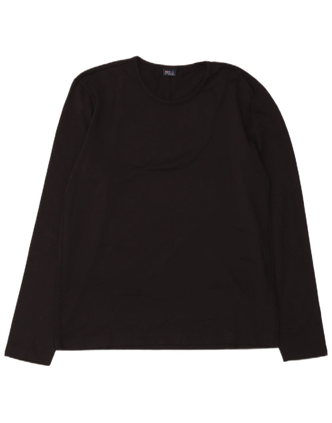 FILA Herren Top Langarm Medium Schwarz