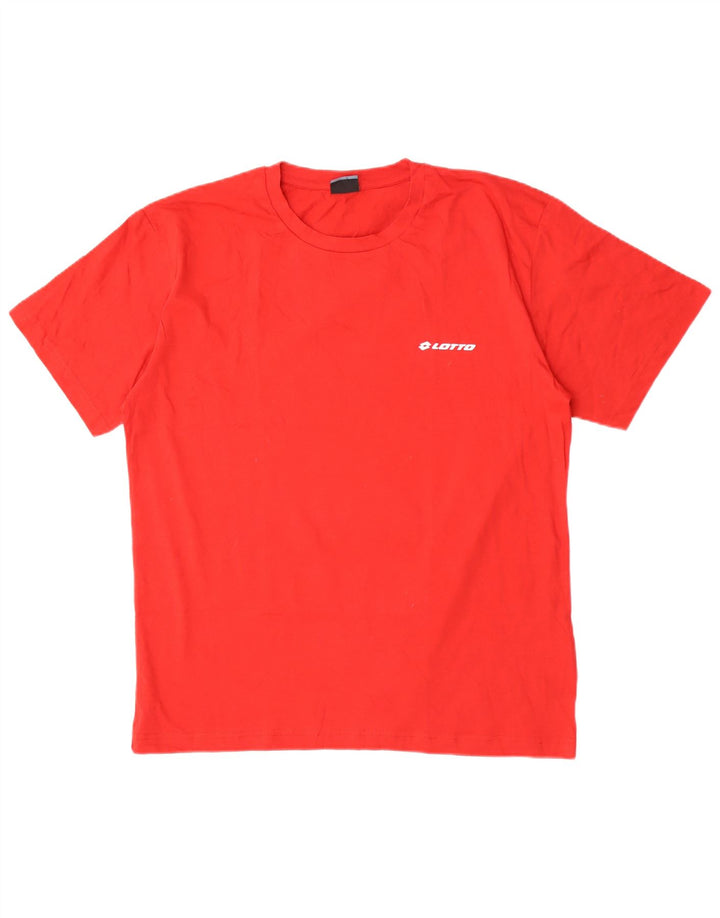 Lotto Herren T-Shirt Top XL Rot Baumwolle