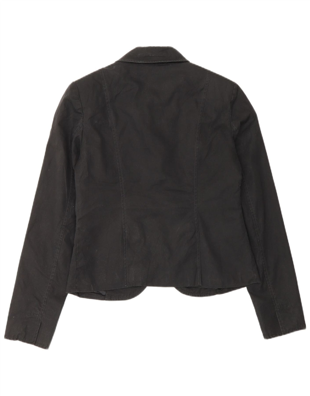 Gap Damen 1-Knopf-Blazer-Jacke, UK 6 XS, schwarze Baumwolle