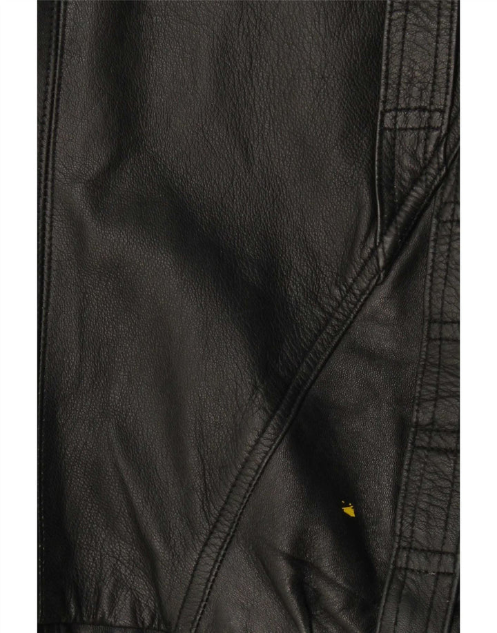 Vintage Herren Lederjacke EU 50 Großes schwarzes Leder