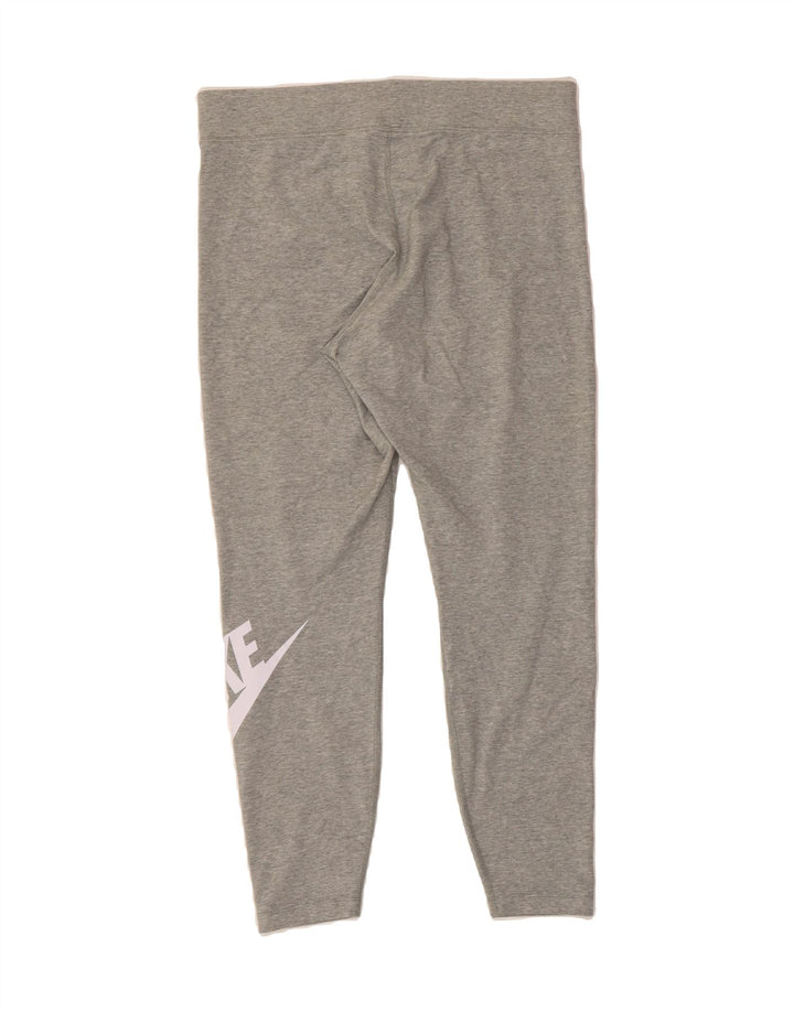 NIKE Womens Graphic Leggings UK 18 XL  Grey Vintage Nike and Second-Hand Nike from Messina Hembry 