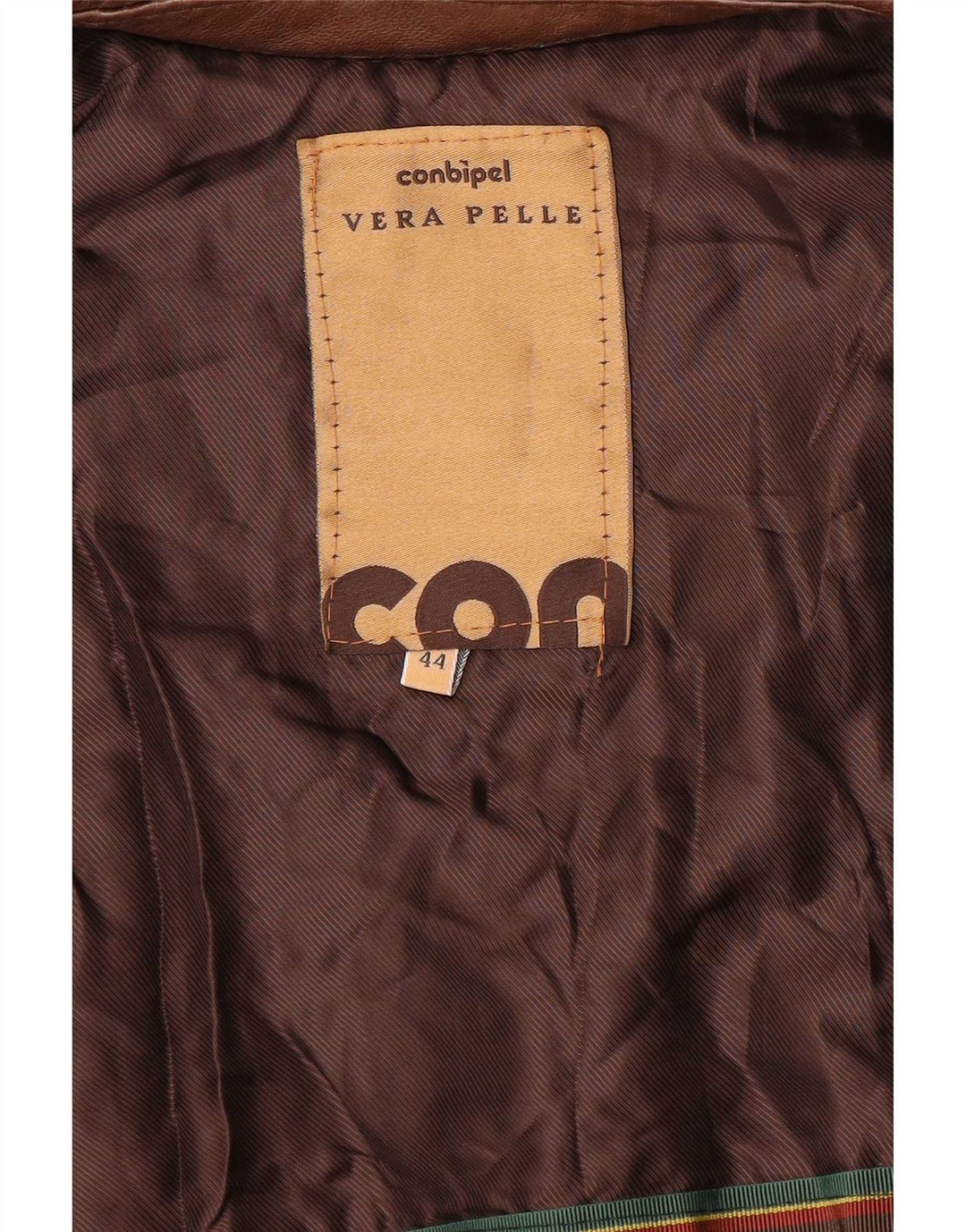 Conbipel Damen Bomber-Lederjacke IT 44 Mittelbraun