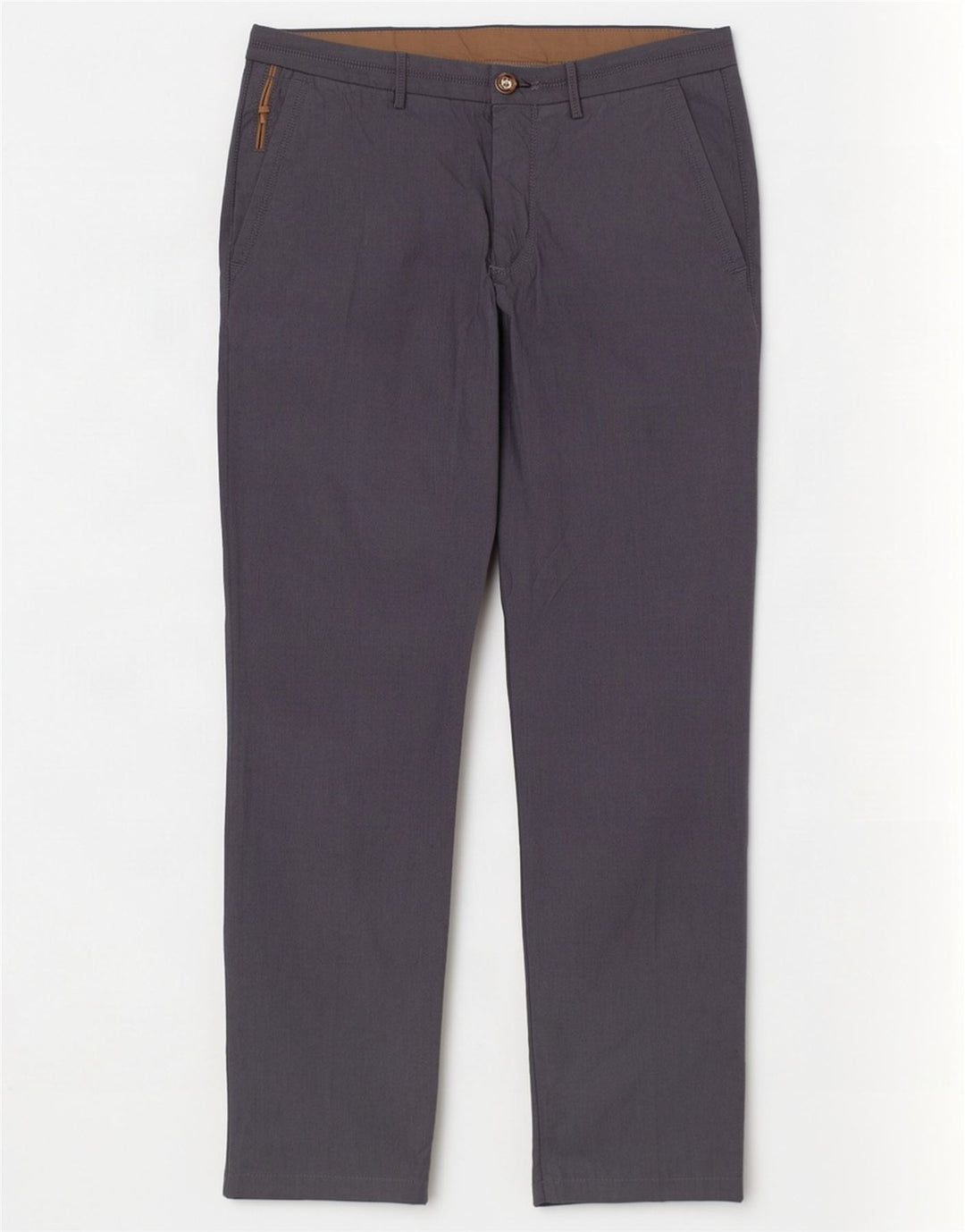 Massimo Dutti Herren gerade Chinohose EU 40 Medium W31 L30 Grau Baumwolle