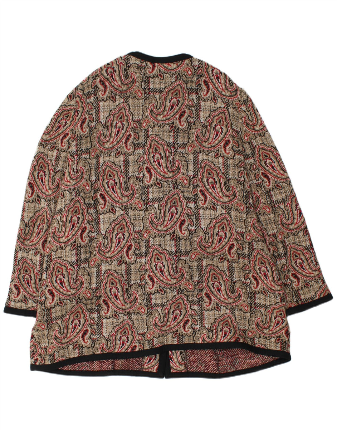 Liola Damen-Blazerjacke mit 5 Knöpfen, UK 24 4XL, mehrfarbige Paisley-Wolle