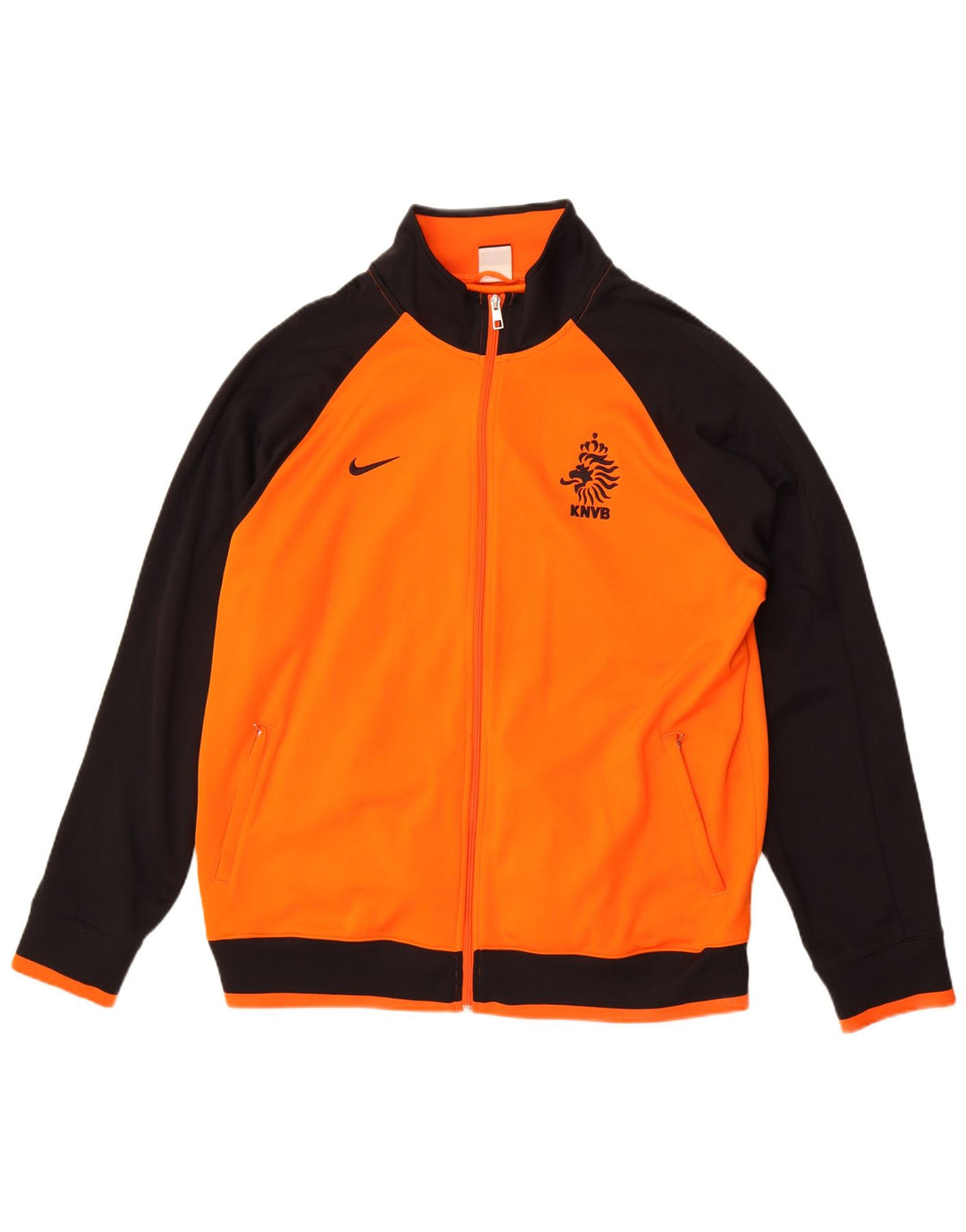 Nike Herren KNVB Graphic Trainingsanzug Top Jacke 2XL Orange Farbblock