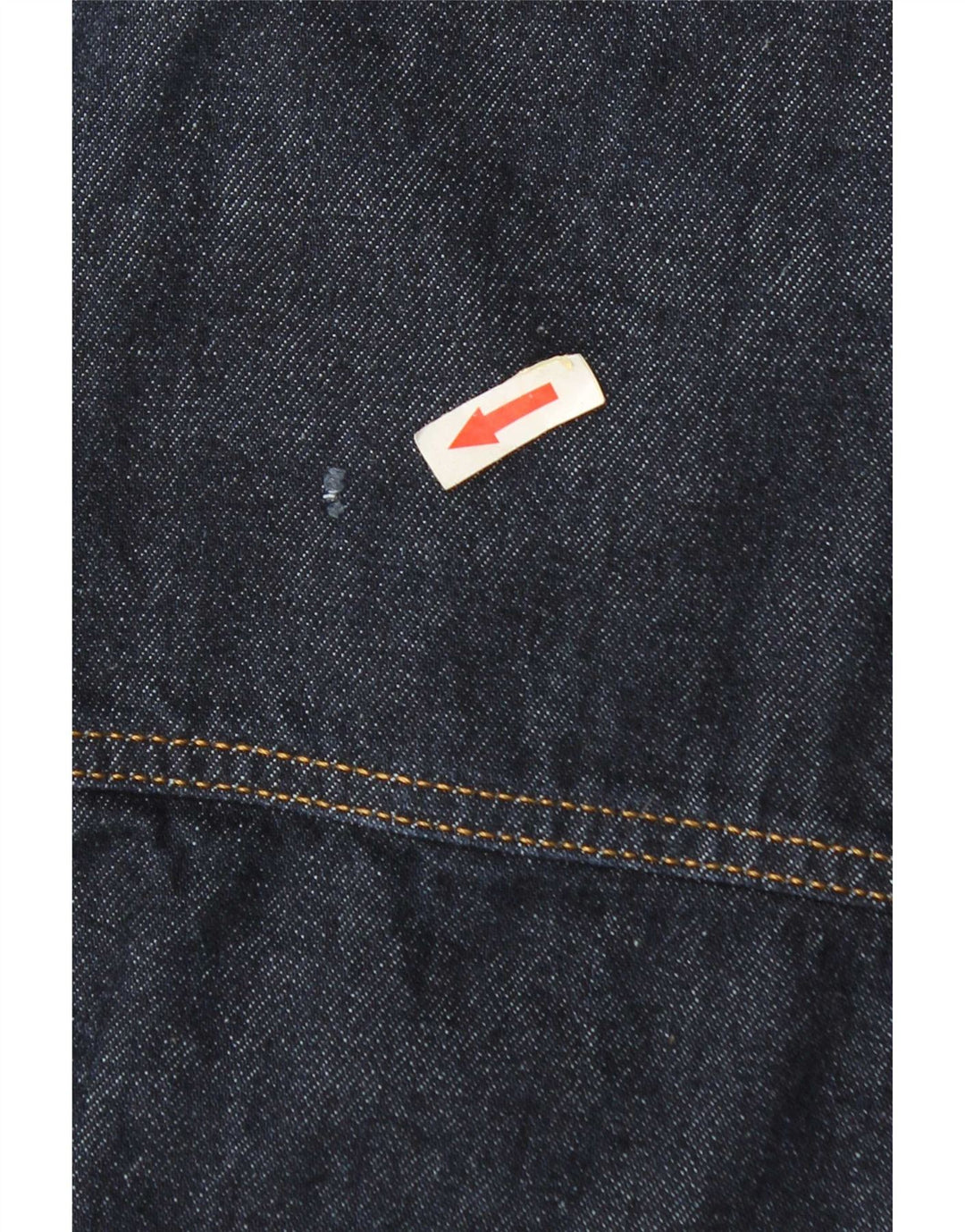 Zara Herren Jeansjacke UK 42 XL Marineblau Polyester