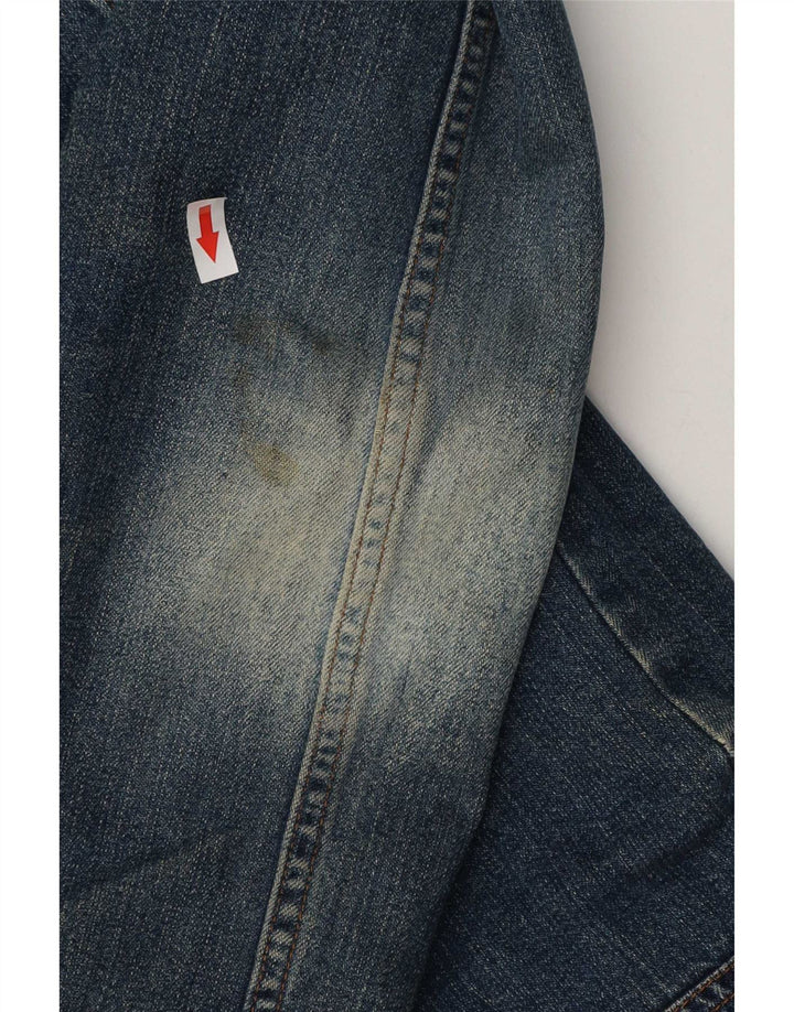 Liu Jo Damen Sherpa Jeansjacke UK 10 Small Blau Baumwolle