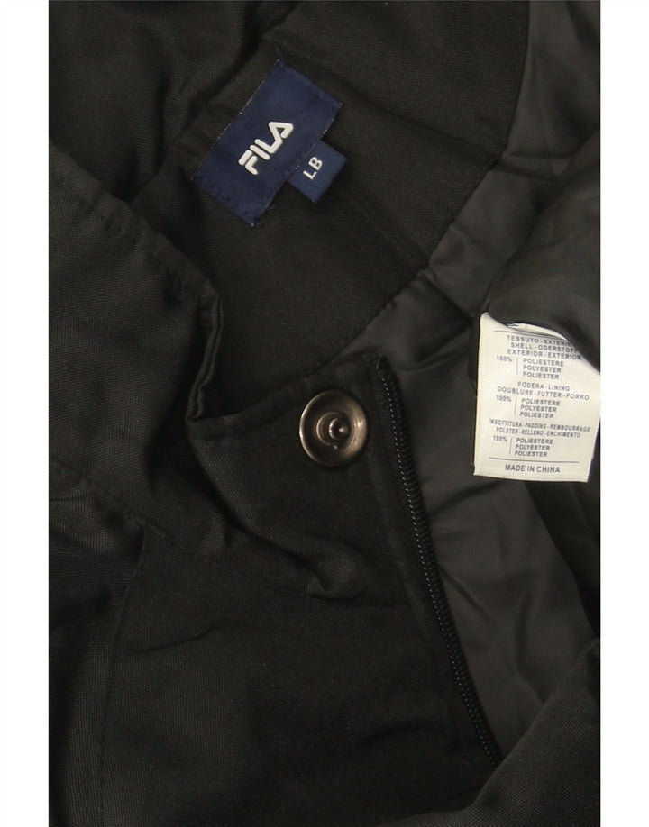 Fila Windjacke für Jungen, 13–14 Jahre, groß, schwarzes Polyester