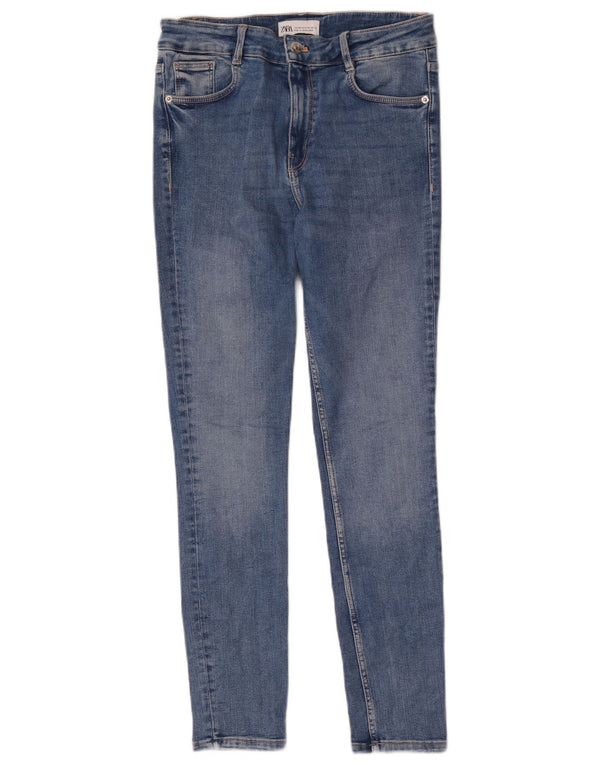Zara Damen Skinny Jeans EU 38 Small W28 L28 Blaue Baumwolle