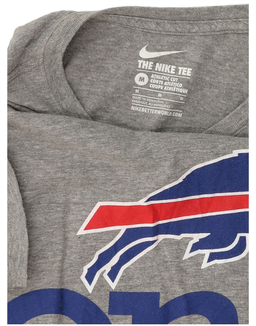 Nike Herren Buffalo Bills Grafik-T-Shirt-Oberteil Mittelgrau meliert
