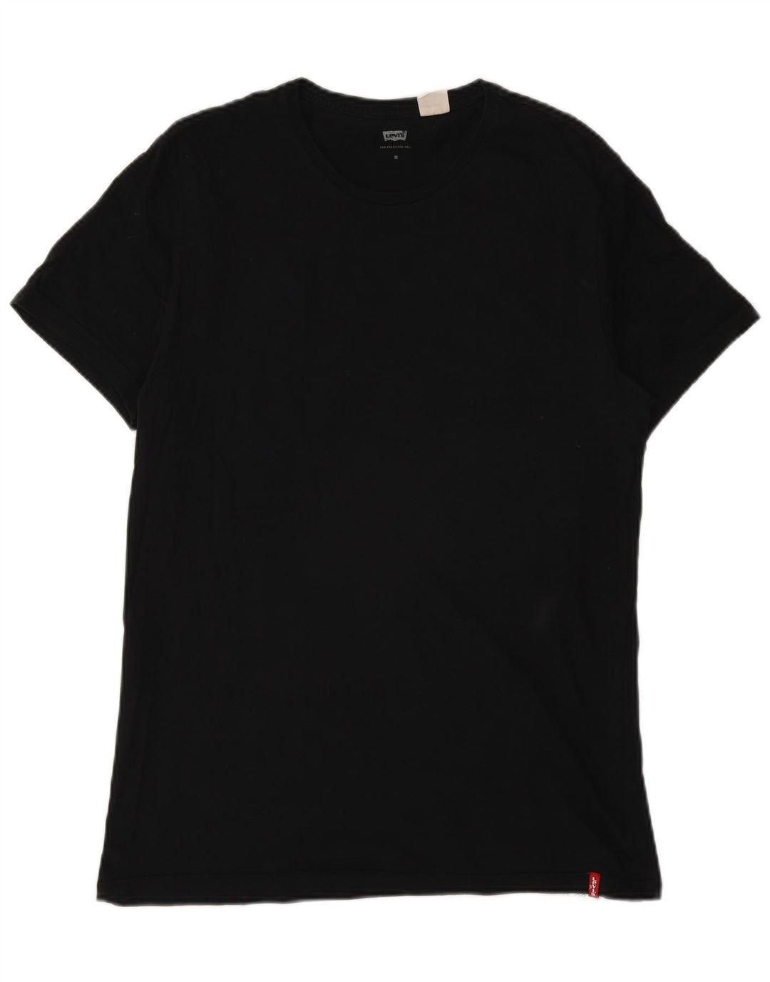 Levi's Damen T-Shirt Top UK 12 Medium Schwarz