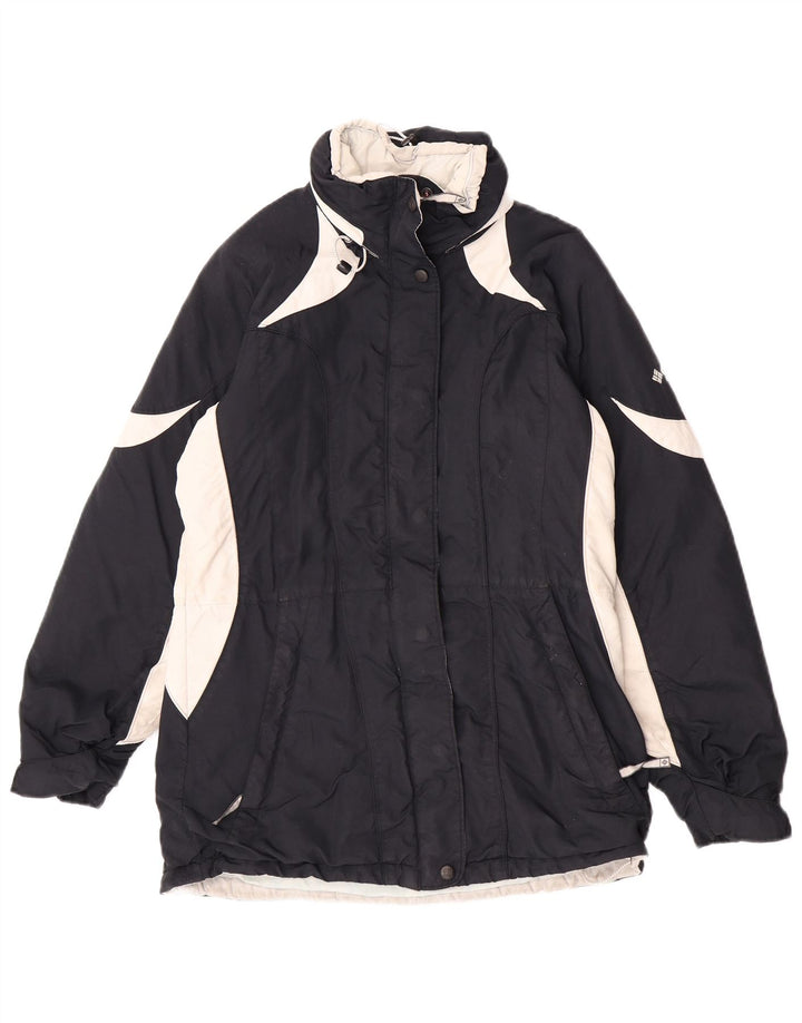 Columbia Damen-Übergröße, wattierte Jacke, UK 10, Größe S, Marineblau, Farbblock