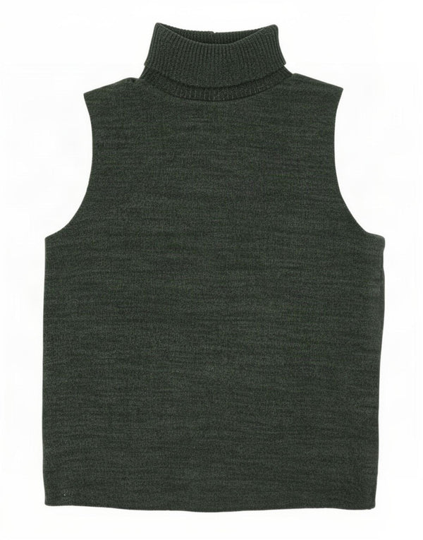 Zara Damen-Trägershirt UK 14 Mittelgrün gefleckte Baumwolle